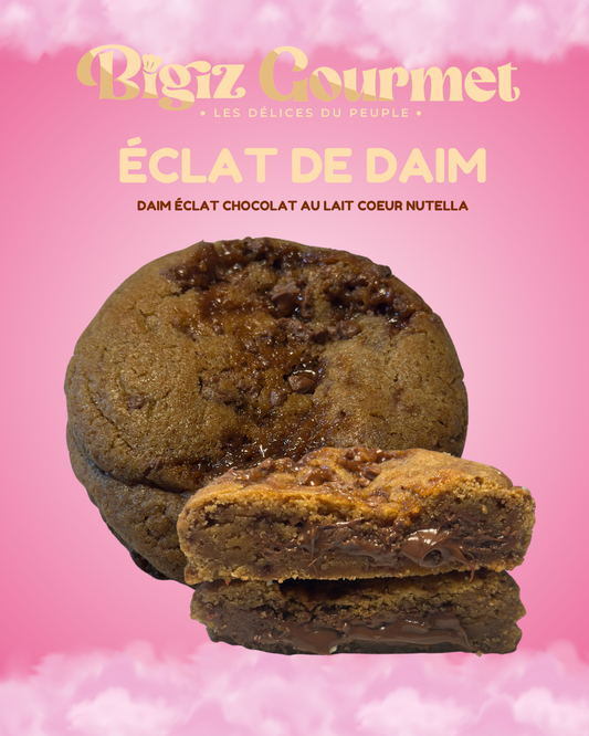 Cookie Daim artisanal avec éclats de caramel Bigiz Gourmet Dreux
